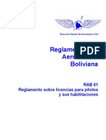 RAB - 61 - 2004 Reglamento Sobre Licencias para Pilotos