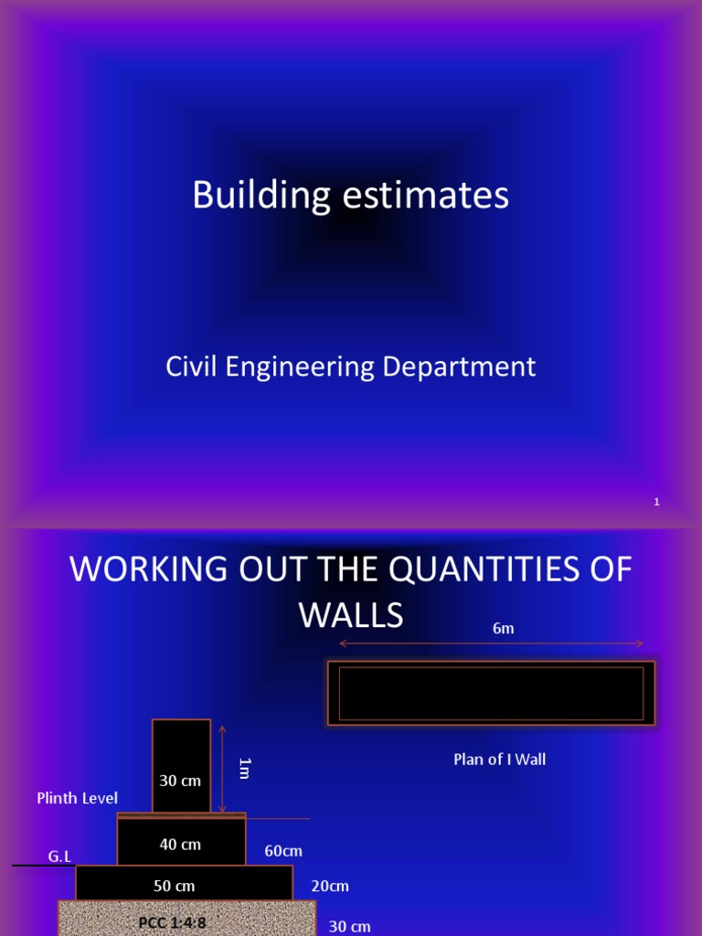 Wall Quantity Estimation Guide | PDF | Building | Structural Engineering