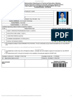 Exam Form Application of Candidate For