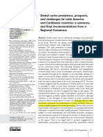 Dental caries prevalence, prospects, and challenges for Latin America recommendations
