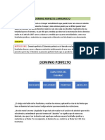 Dominio perfecto e imperfecto: concepto, características y tipos