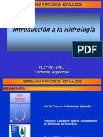 1 - Introduccion A La Hidrologia