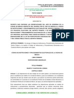 Codigo de Instituciones y Procedimientos Electorales de La CDMX