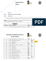 Informe de Caja Recepcion