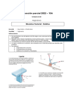 Prueba de Desarrollo Mecánica Vectorial - Estática Parcial