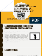 Diapositivas Tema 2 Los Principios Constitucionales y El Derecho Militar y Diferencias Emtre La JPMP y La Jo - I