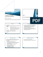 Controle e Automação de Processos Industriais Ap 3: Resumo Convite Ao Estudo