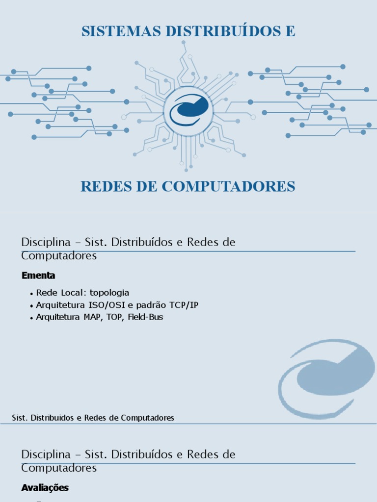 Redes e Sistemas Distribuídos | PDF | Rede de computadores | Modelo OSI