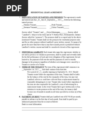 Rental Agreement for 75 Hutton Place (1) 2