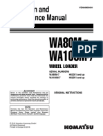 WA80 WA100M 7 Operation Manual