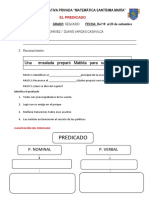 Semana 27 2dosec Gramática El Predicado