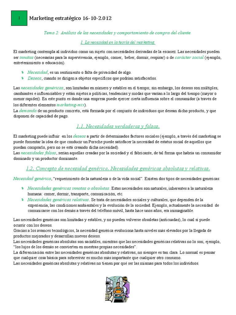 Análisis de necesidades del cliente | PDF | Comportamiento | Marketing