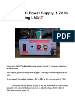 Variable DC Power Supply, 1.2V To 30V 1A Using LM317