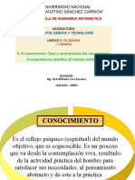 El Conocimiento Cientifico. Metodo Cientifico