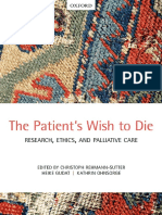 The Patient's Wish To Die Research, Ethics, and Palliative Care by Christoph Rehmann-Sutter Heike Gudat Kathrin Ohnsorge (Eds.) (LEER CAPÍTULOS 6, 7, 12 Y 17)