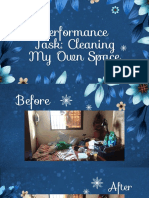 Performance Task - Cleaning My Own Space