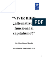 "Vivir bien ¿alternativo o funcional al capitalilsmo?"