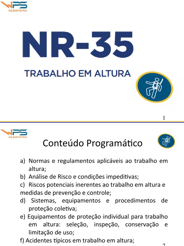NR 35 - Trabalho em Altura | PDF | Planejamento | Tempo