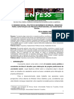 Ekeys, o Cenário Social, Político e Econômico Do Brasil Desafios para A Efetivação Do Projeto Profissional Do Assistente Social