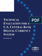 Technical Evaluation US CBDC System - Whitehouse - Gov - September2022