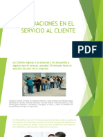 Situaciones en El Servicio Al Cliente