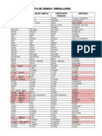 Regular and Irregular Verbs