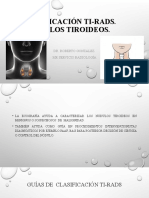 Clasificación Ti-Rads 2021