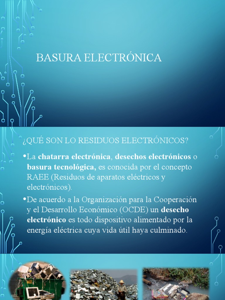 Impacto de la Basura Electrónica en el Medio Ambiente | PDF | Hogar ...