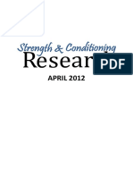 2012 - 4 Sport and Conditioning Research
