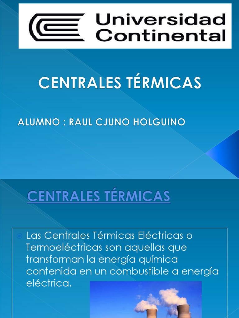 Centrales Termicas EXPO | PDF | Tecnología