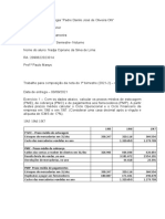 Trabalho para Composição Da Nota Do 1º Bimestre - Gestão Financeira