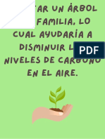 Plantar Un Árbol Por Familia, Lo Cual Ayudaría A Disminuir Los Niveles de Carbono en El Aire.