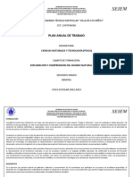 Plan Anual Ciencias II Fisica 2022 - 2023