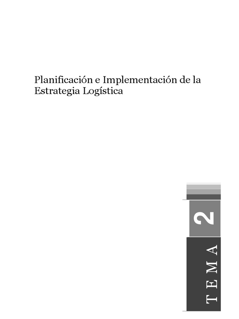 Planificación Estrategia Logistica Descargar Gratis Pdf Logística
