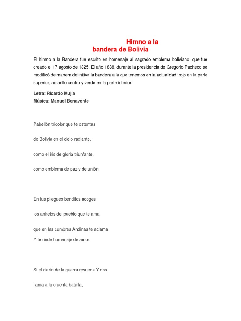 Himno A La Bandera1 PDF