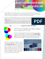 Teoría Del Color Luz y Los Procesos de Color Digital en El Cine.