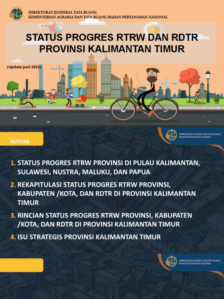 Progres RTRW dan RDTR Kalimantan Timur | PDF