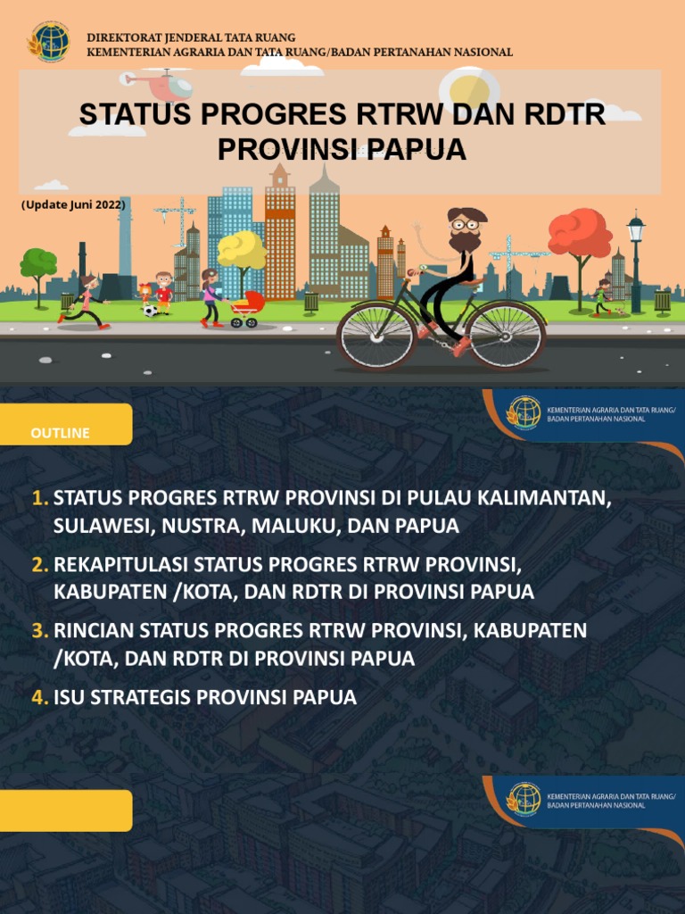 Progres RTRW dan RDTR Papua 2022 | PDF
