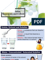 5.2 (A) Solution, Suspension and Colloid