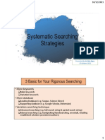 Systematic Searching Strategies
