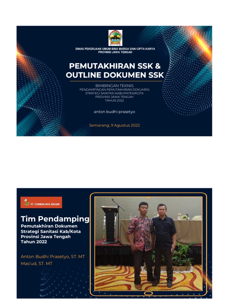 Pemutakhiran Dokumen SSK Sanitasi 2022 | PDF | Bisnis