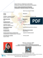 (The Indonesian Health Profession Board) : Registration Certification of Nurse