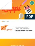 Presentación para Empresa Agenda Reunión de Equipo 3D Naranja