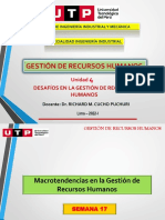 GESTION RECURSOS HUMANOS - Semana 17 - 4ta Unidad