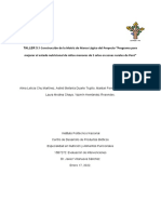 Matriz Del Marco Lógico: Programa para Mejorar El Estado Nutricional de Niños Menores de 5 Años en Zonas Rurales de Perú