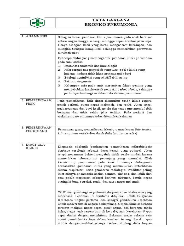 Bronko Pneumonia | PDF | Pengembangan Diri | Kesehatan Holistik