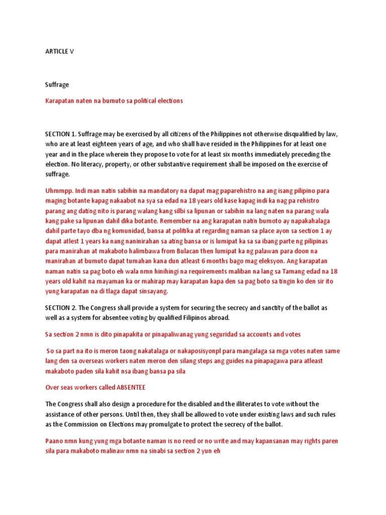 ARTICLE V & VI-WPS Office | PDF | United States House Of ...
