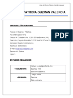 Monica Patricia Guzman Valencia: Información Personal