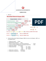 Cálculo de OEE y efectividad global de equipos