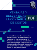 Ventajas y Desventajas de La Contabilidad de Costos